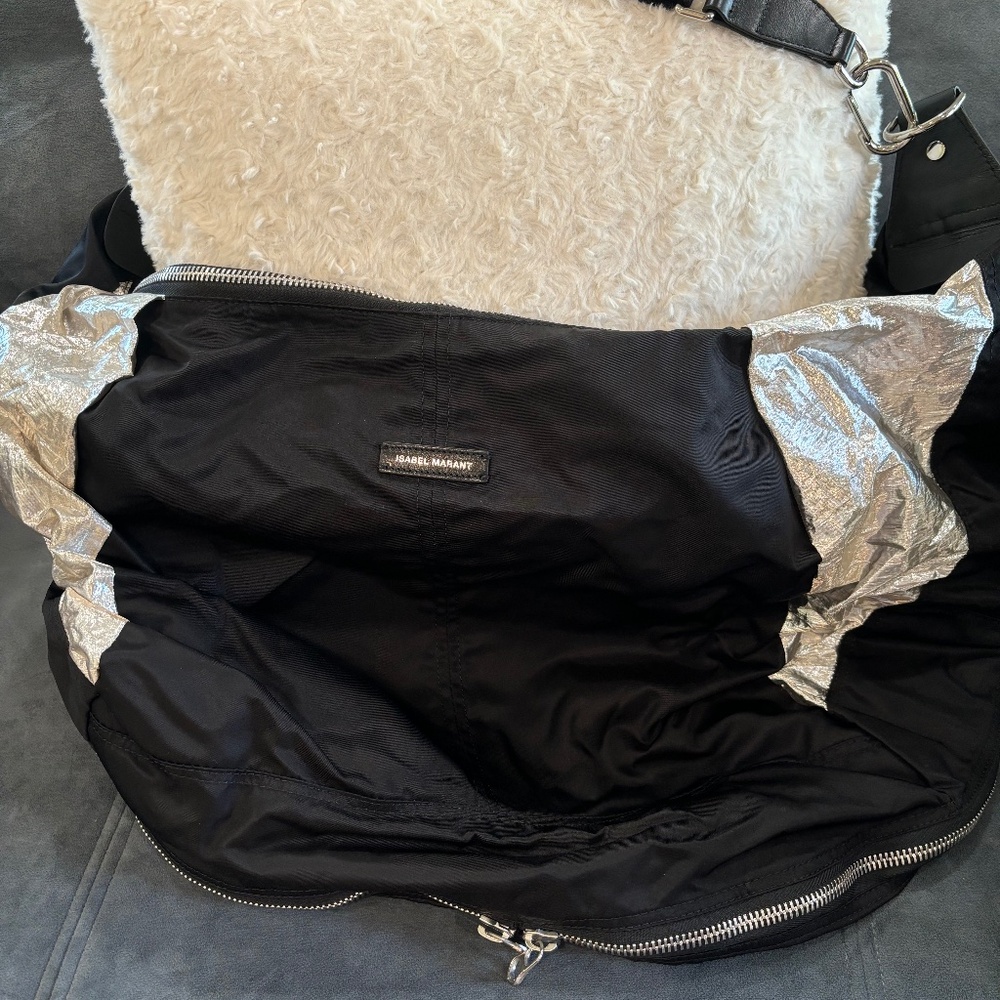 isabel marant day bag lieven black/silver